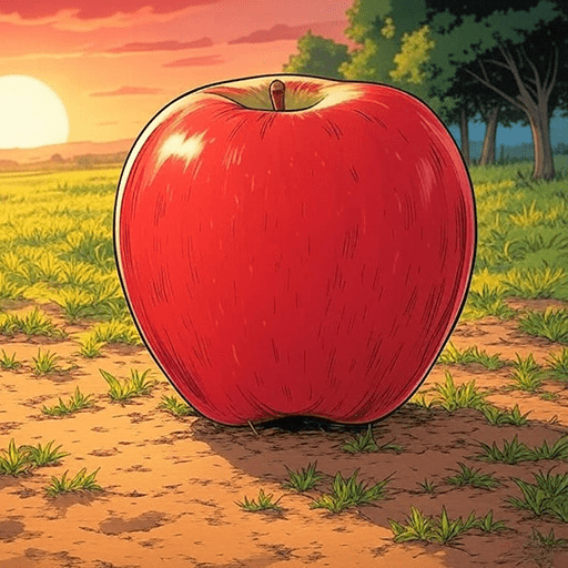 The Jumping Apple Icon