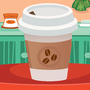 The Jumping Coffee Icon