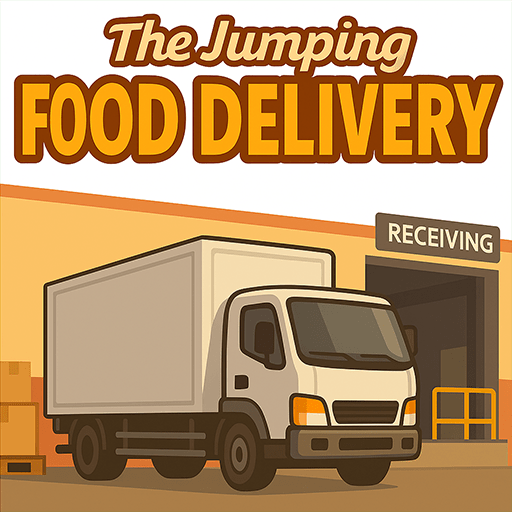 The Jumping Food Delivery Icon