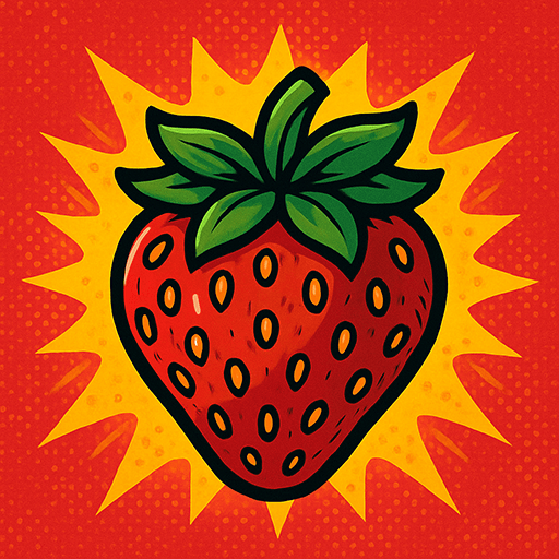 The Jumping Strawberry Icon